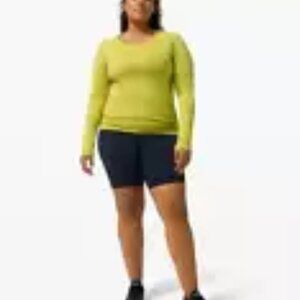 Lululemon Swiftly Tech Long Sleeve Shirt 2.0 Yellow Serpentine Size 20 NWT‎